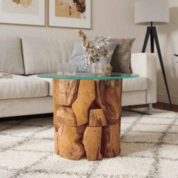 Vidaxl Coffee Table Solid Teak Driftwood 60 Cm - thumbnail 2