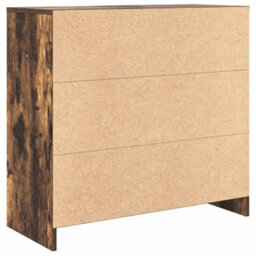 Berkfield Sideboard With Drawer Smoked Oak 80X34X76 Cm Engineered Wood - thumbnail 8