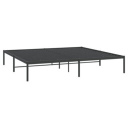 Berkfield Metal Bed Frame Black 180X200 Cm 6Ft Super King - thumbnail 4