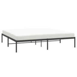 Berkfield Metal Bed Frame Black 180X200 Cm 6Ft Super King - thumbnail 3