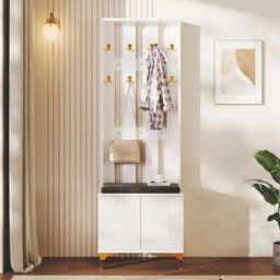 Hallway Furniture Set Wardrobe With Coat Rack - thumbnail 2