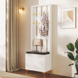 Hallway Furniture Set Wardrobe With Coat Rack - thumbnail 3