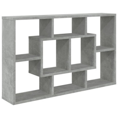 Vidaxl Wall Shelf Concrete Grey 85X16X52.5 Cm Engineered Wood - image 1