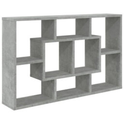 Vidaxl Wall Shelf Concrete Grey 85X16X52.5 Cm Engineered Wood - thumbnail 1
