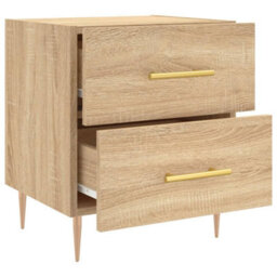 Berkfield Bedside Cabinet Sonoma Oak 40X35X47.5 Cm Engineered Wood - thumbnail 5