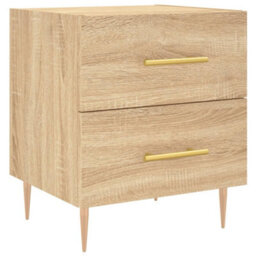 Berkfield Bedside Cabinet Sonoma Oak 40X35X47.5 Cm Engineered Wood - thumbnail 2