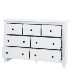 Btm Sideboard Side Cabinet Kitchen Cabinet Storage Cabinet Sideboard Chest Of Drawers With 7 Drawers For Living Room, White - thumbnail 9