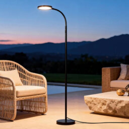 Emitto Led Floor Lamp Dimmable Standing Reading Light Remote Control 12W - thumbnail 1