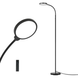 Emitto Led Floor Lamp Dimmable Standing Reading Light Remote Control 12W - thumbnail 2