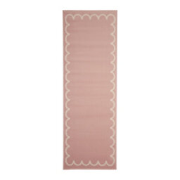 Melrose Colorama Frill Border Pink Indoor Area Runner Rug 67X200Cm - thumbnail 4