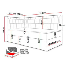 Junior Gold 3 Childrens Bed With Storage 90X200 Cm White Cappuccino Left Corner - thumbnail 5