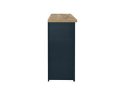 Birlea Highgate 3 Door 2 Drawer Sideboard Navy Blue & Oak - thumbnail 5