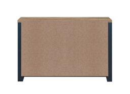 Birlea Highgate 3 Door 2 Drawer Sideboard Navy Blue & Oak - thumbnail 6