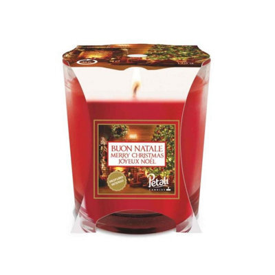 Prices Petali Christmas Scented Candle Red (83mm X 74mm)