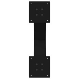 Berkfield Dining Table Legs X-Shaped 2 Pcs Black 60X(72-73) Cm Steel - thumbnail 7