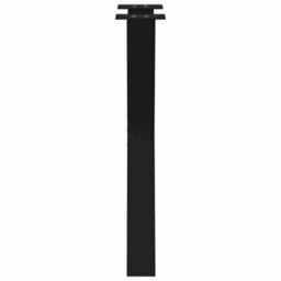 Berkfield Dining Table Legs X-Shaped 2 Pcs Black 60X(72-73) Cm Steel - thumbnail 6