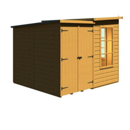 Shire Hampton 8 X 11 Feet With Side Shed - L119 X W224.8 X H190.2 Cm - thumbnail 4