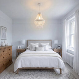 Happy Homewares Vintage And Ornate White Metal Pendant Light Shade With Clear Acrylic - thumbnail 6