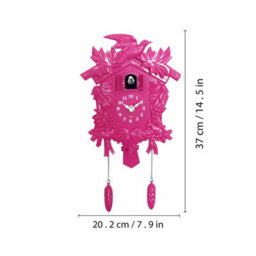 Walplus Pink Vintage Cuckoo Wall Clock - Swinging Pendulum, And Classic Design Wall Clock For Bedroom, Livingroom And Kitchen - thumbnail 7