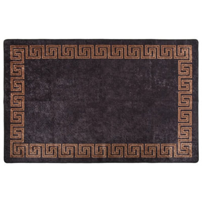 Walplus Rug Washable 160X230 Cm Black And Gold Anti Slip - image 1