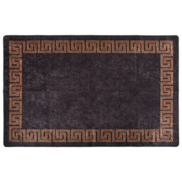 Walplus Rug Washable 160X230 Cm Black And Gold Anti Slip - thumbnail 1