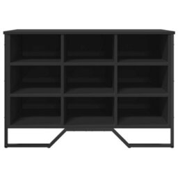 Berkfield Shoe Cabinet Black 90X38X61.5 Cm Engineered Wood - thumbnail 4