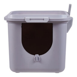 Thehotsale Fully Enclosed Anti-Splash And Anti-Tracking Cat Litter Box With Flip-Top And Locking Door - thumbnail 2