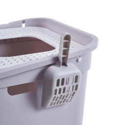 Thehotsale Fully Enclosed Anti-Splash And Anti-Tracking Cat Litter Box With Flip-Top And Locking Door - thumbnail 5