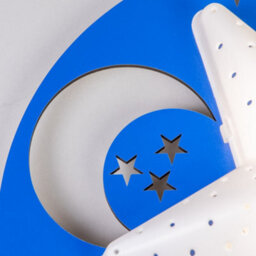 Litecraft Blue Led Star Glow Kids Wall Light - thumbnail 5