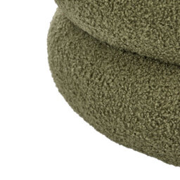 Wyld And Coco Green Bouclé Round Pouffe Footstool - W43 X D43 X H47Cm - thumbnail 6