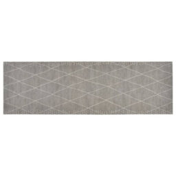 Berkfield Kitchen Rug Washable Rhombus 60X180 Cm Velvet - thumbnail 2