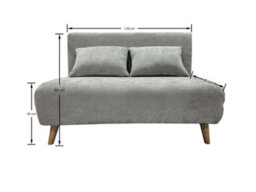 Outdoor Living (NW) Ltd Joshua Duo Two Seat Sofa Bed - Grey - thumbnail 9