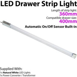 400mm Led Kitchen Drawer Light With Pir Sensor For Automatic On/off Functionality