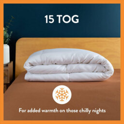 Slumberdown Chilly Nights Single Duvet 15 Tog Extra Warm & Thick Heavyweight Quilt For Cold Winter Nights, 2 Super Support Pillows - thumbnail 2
