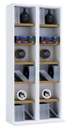 Vcm Wood Cd Dvd Stand Shelf Cabinet Milano - thumbnail 1