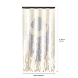 Jvl Tuscany Beaded Door Curtain, 90 X 180 Cm, Lotus - thumbnail 6