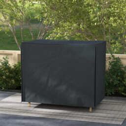 Outsunny 3 Seater Garden Swing Cover, Windproof And Anti-Uv, Black - thumbnail 1