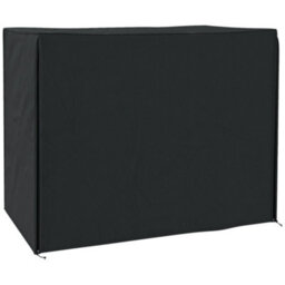 Outsunny 3 Seater Garden Swing Cover, Windproof And Anti-Uv, Black - thumbnail 2