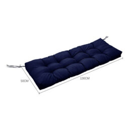 Lifeideas Outdoor Navy Blue Polyester Waterproof Benches Seat Cushion Garden Swing Chair Seat Pad Cushion - thumbnail 9