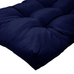 Lifeideas Outdoor Navy Blue Polyester Waterproof Benches Seat Cushion Garden Swing Chair Seat Pad Cushion - thumbnail 6