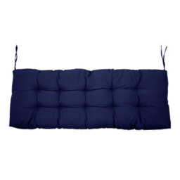 Lifeideas Outdoor Navy Blue Polyester Waterproof Benches Seat Cushion Garden Swing Chair Seat Pad Cushion - thumbnail 4