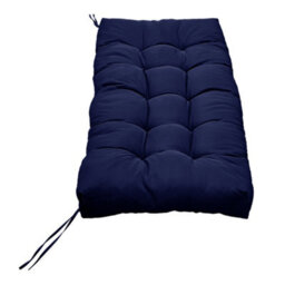 Lifeideas Outdoor Navy Blue Polyester Waterproof Benches Seat Cushion Garden Swing Chair Seat Pad Cushion - thumbnail 3