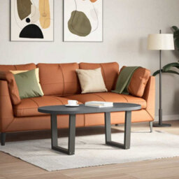 Berkfield Modern Coffee Table Legs V-Shape 2 Pcs Anthracite 50X(42-43.3) Cm Steel
