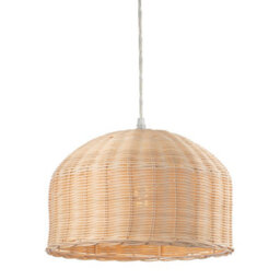 Luminosa Lighting Luminosa Dome Pendant Light Natural Rattan