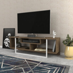 Decorotika Astona Tv Stand Tv Unit For Tvs Up To 55 Inch Walnut And White - thumbnail 3