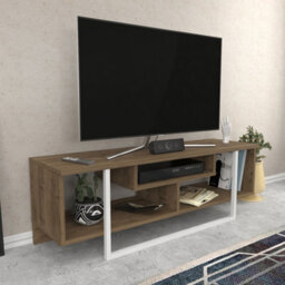 Decorotika Astona Tv Stand Tv Unit For Tvs Up To 55 Inch Walnut And White - thumbnail 4