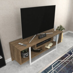 Decorotika Astona Tv Stand Tv Unit For Tvs Up To 55 Inch Walnut And White - thumbnail 2