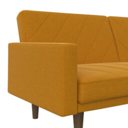Dorel Home Paxson Clic Clac Sofa Bed In Fabric Mustard - thumbnail 4