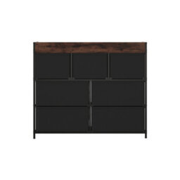 Living And Home 7-Drawer Retro Metal Frame Storage Cabinet Chest Of Drawers - thumbnail 4