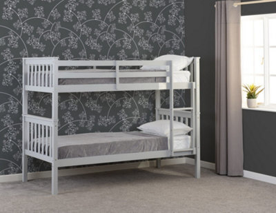 Seconique Erin Bunk Bed In Grey Can Also Be Used As Twin Beds Fits 3Ft Single Mattress - image 1
